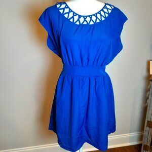 Y2K Pretty Blue Detail Dress